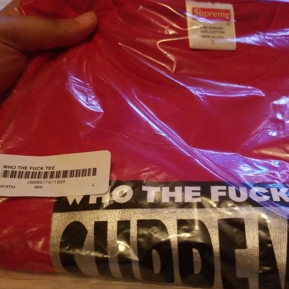 Supreme who the f**k tee